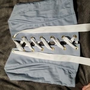 Victoria's secret front lace up bustier corset